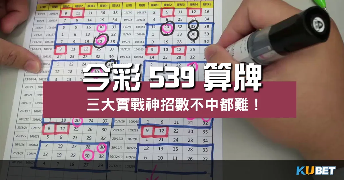 號稱最神!【 今彩539算牌 】三大實戰招數不中都難! 號稱最神!【 今彩539算牌 】三大實戰招數不中都難!
